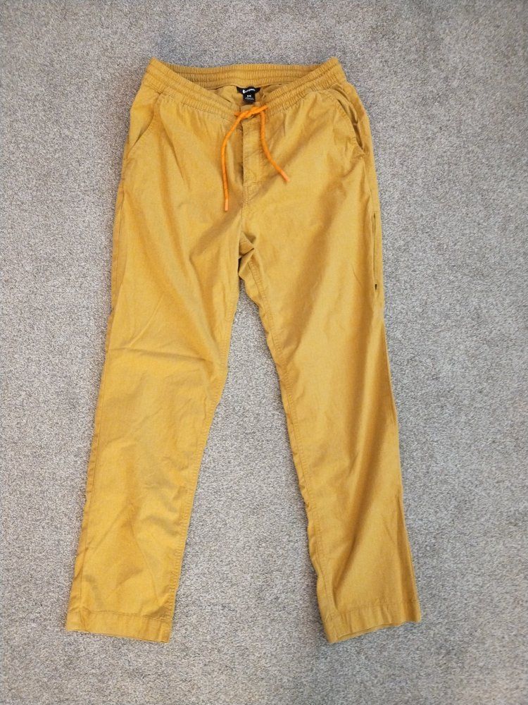 Cotopaxi Men's mustard yellow Drawstring Hiking/Casual Pants, Size Medium