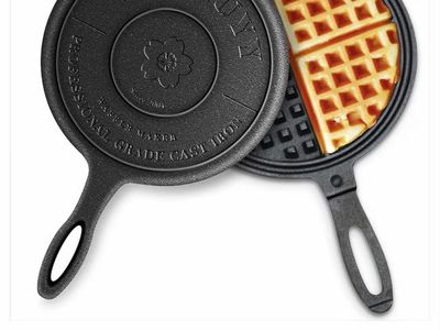 Cast iron waffle makers