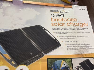 Brief case solar charger