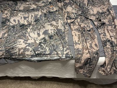 Sitka pants Face mask and long sleeve shirt