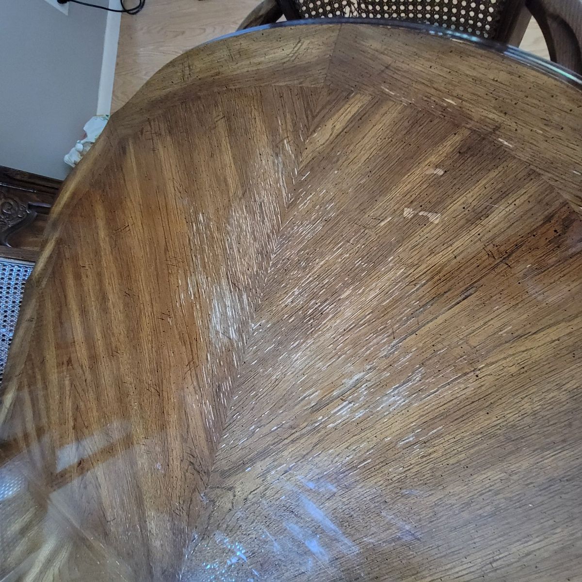 Vintage Mount Airy 1920's Solid Oak Table