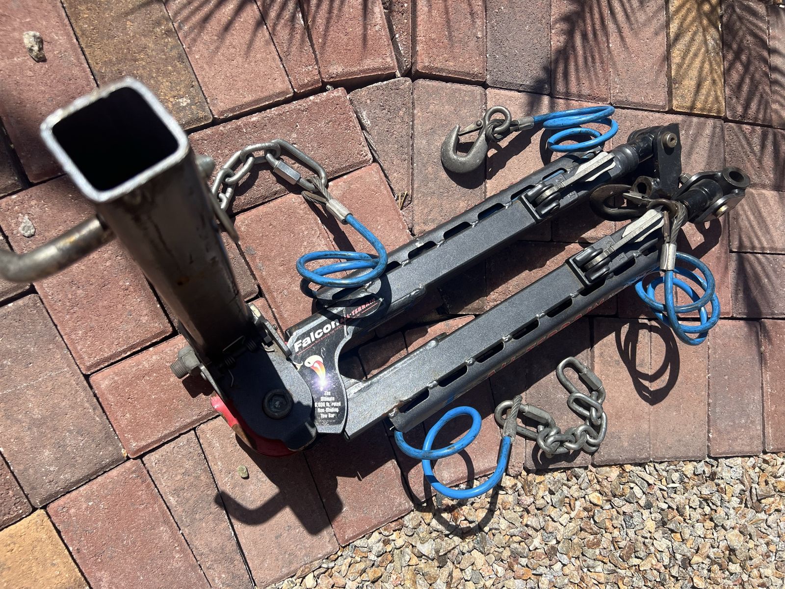Roadmaster Falcon All Terrain RV Tow Bar - 6,000 lbs Capacity with Safety Cables