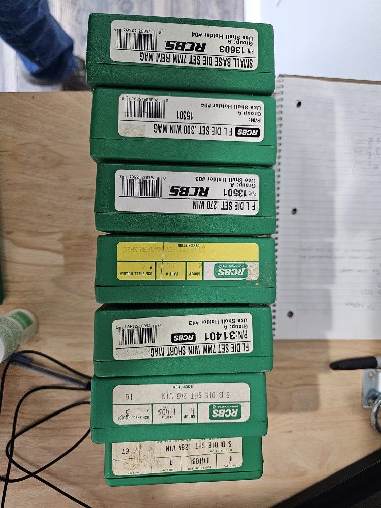 RCBS Reloading Die Sets - .270 Win, .300 Win Mag, 7mm Rem Mag, 7mm WSM, .243 Win, .284 Win 357 Mag/ 38 special