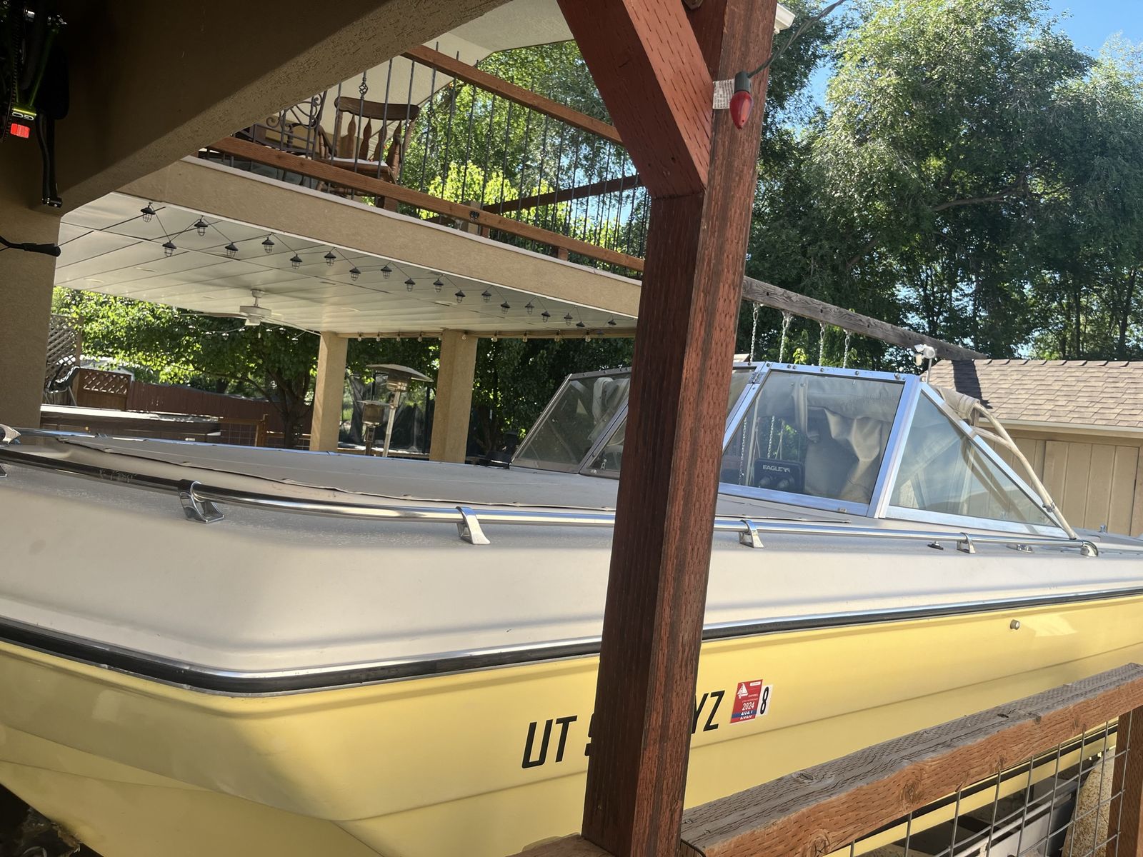 1969 Thunderbird Offshore 19.5ft Speed Boat with Chevy 350 Engine & Trailer
