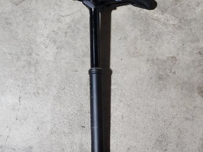 Husqvarna Branded Dropper Post with Seat (New Takeoff) - 150mm - 31.6mm Diameter