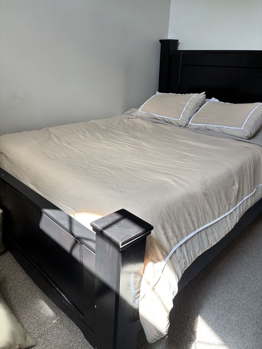 Queen Size Black Bed