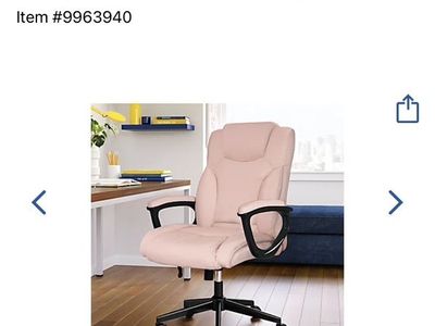 Pink Office Chair Like New