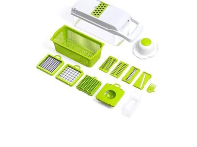 Brand new,Multi-Function Vegetable Chopper & Slicer with Drain Basket - Food Prep Tool
