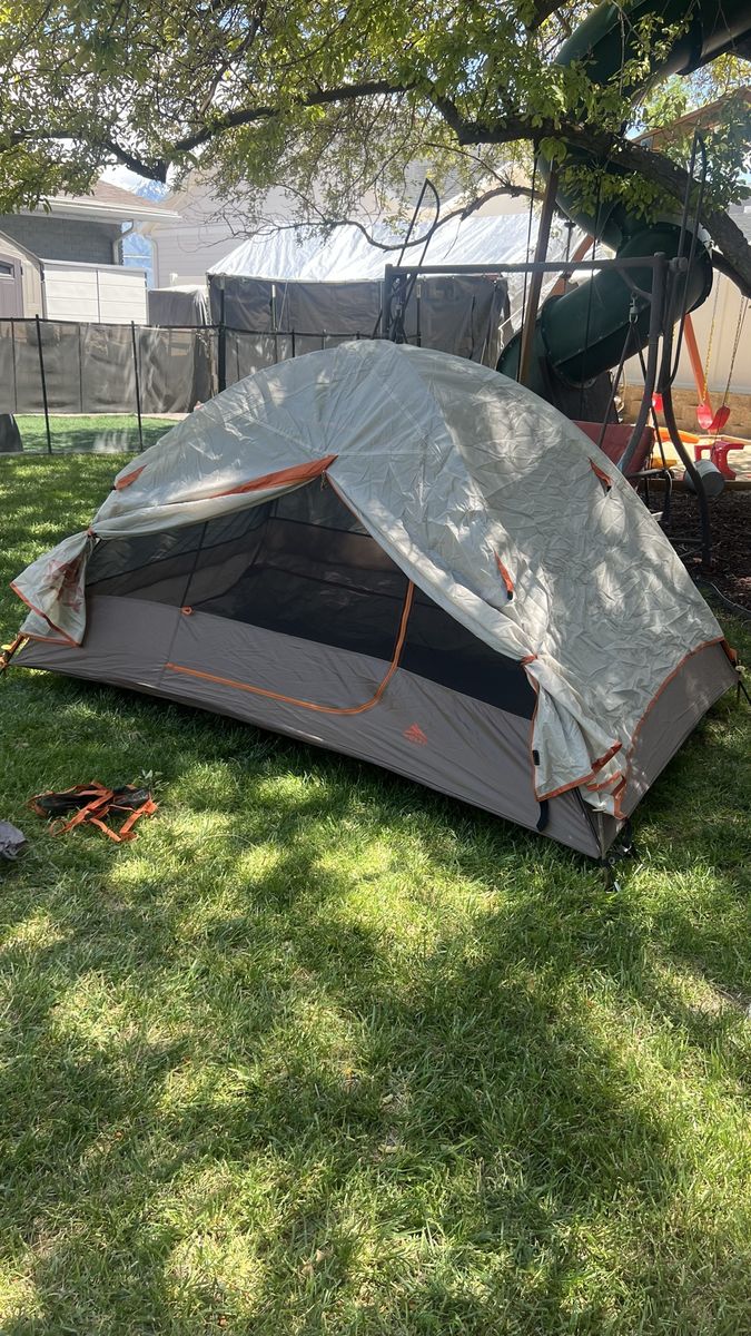 Kelty TEMPEST 2 Camping Tent - Gray/Orange, Lightweight & Durable