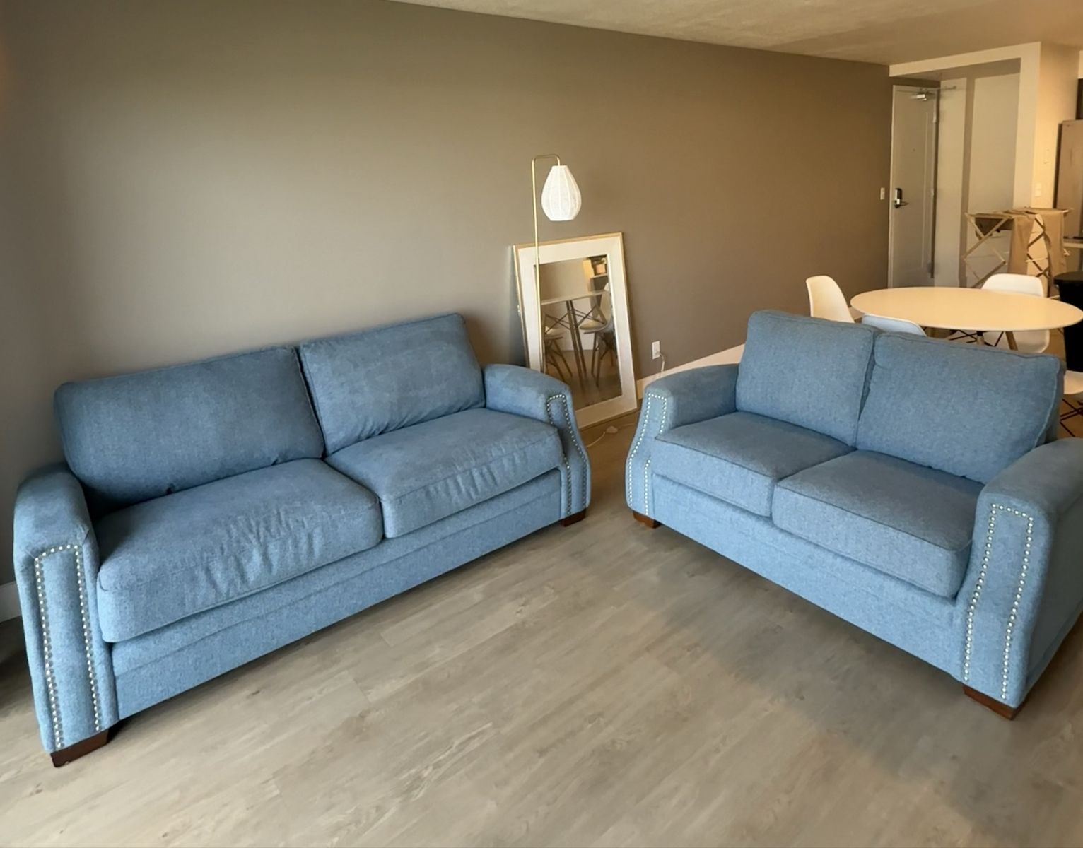 Like New Blue Sofa and Loveseat