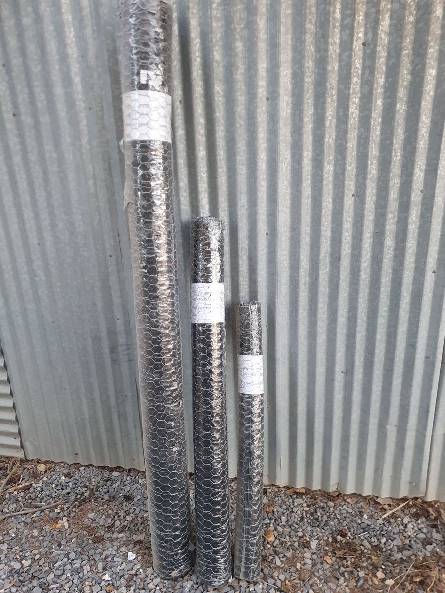 Chicken Wire - Rolls of new Wire - Various Lengths/Widths