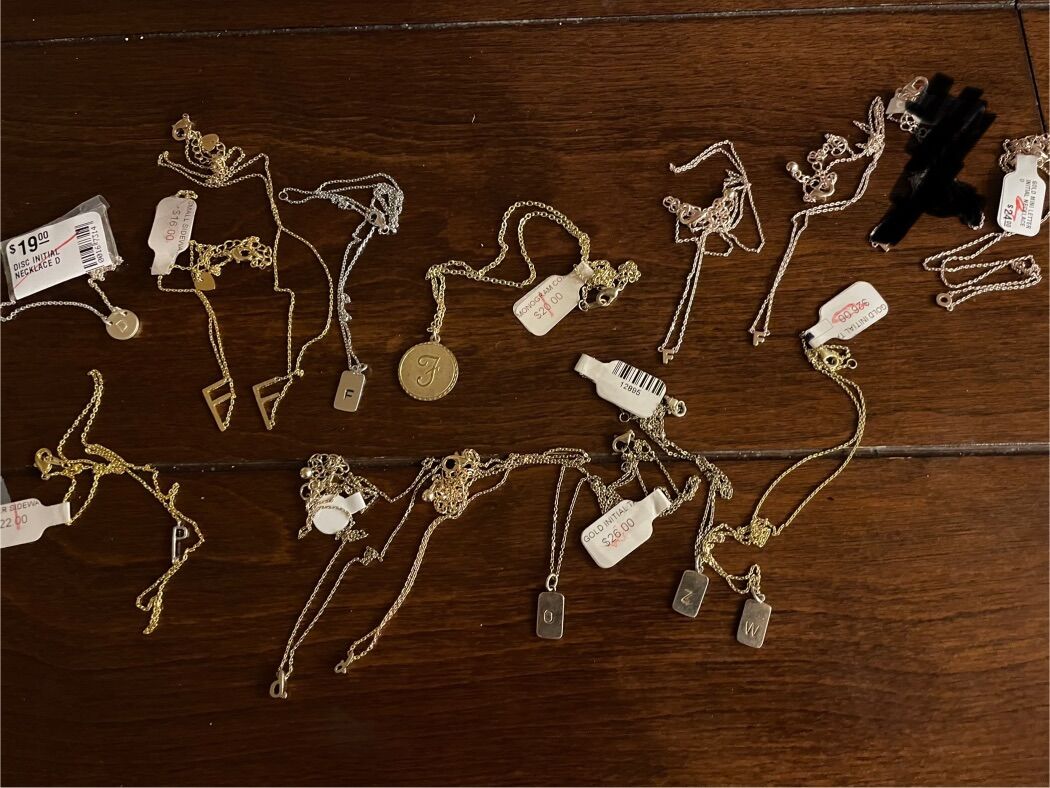 New Necklaces With Initials Letters