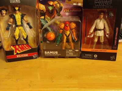 CIB BUNDLE MARVEL LEGENDS Series/jakks/ Black Series Figures WOLVERINE/Samus/ Luke Skywalker