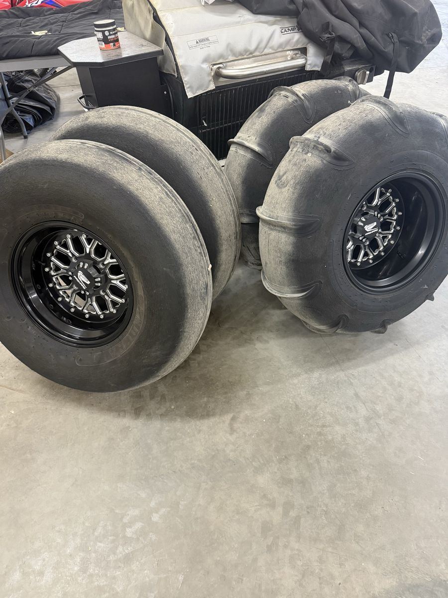 Sandcraft 10 paddle talon packard wheels x3 paddle tires