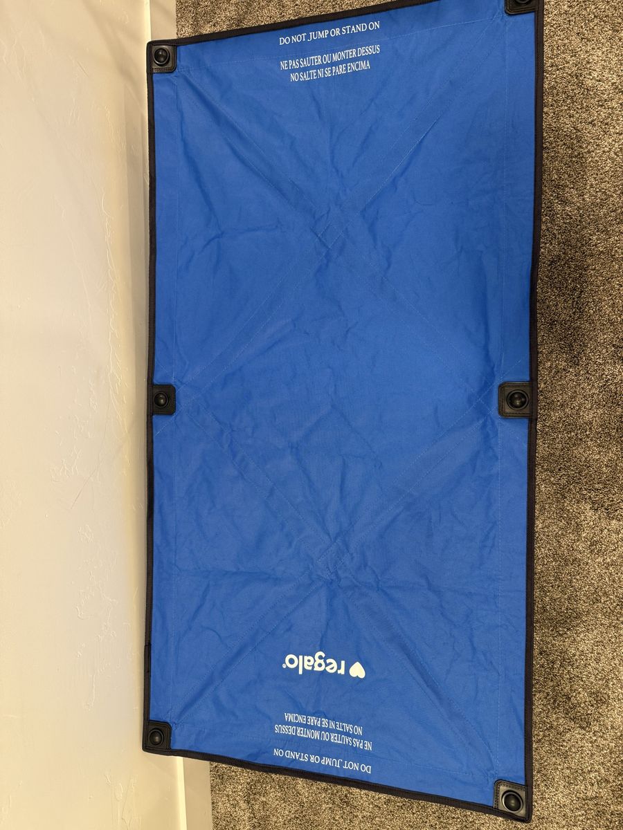 Regalo My Cot Portable Toddler Bed Blue
