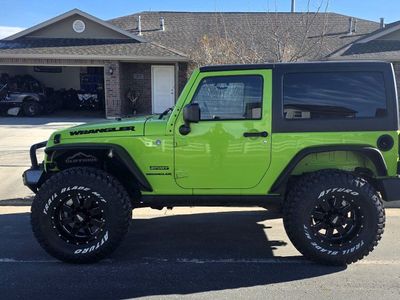 Jeep Wrangler Sport 2-Door 4x4 - Lifted, Custom Wheels & Tires, Winch - Bright Green