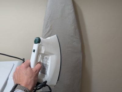 iron and ironing board