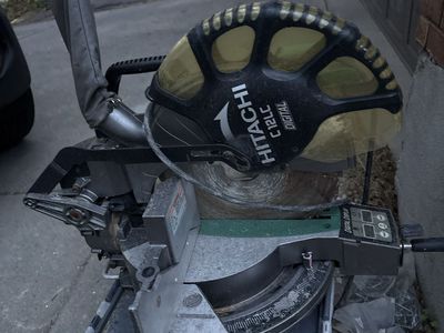 Hitachi C12LC Digital 12-Inch Compound Miter Saw - free
