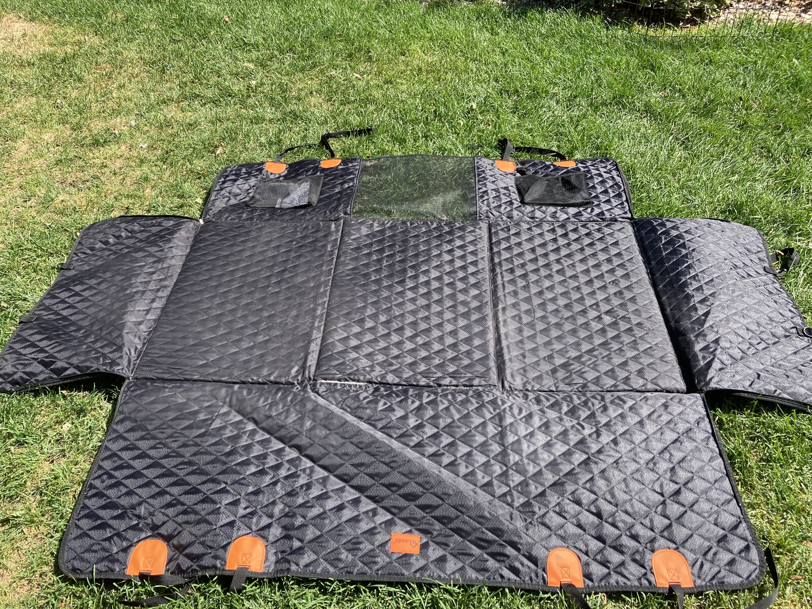 Laadd Hard Bottomed Dog Car Seat Cover with Extender for Full Size Truck , 56 in length X 28 inch width