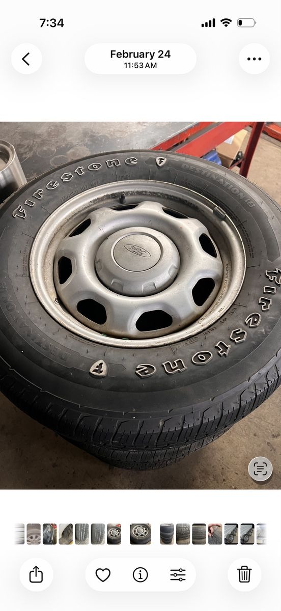 Set of 4 17 ford wheel and tires