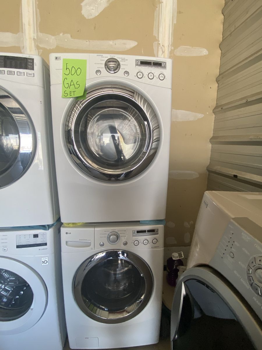 LG washer and gas dryer