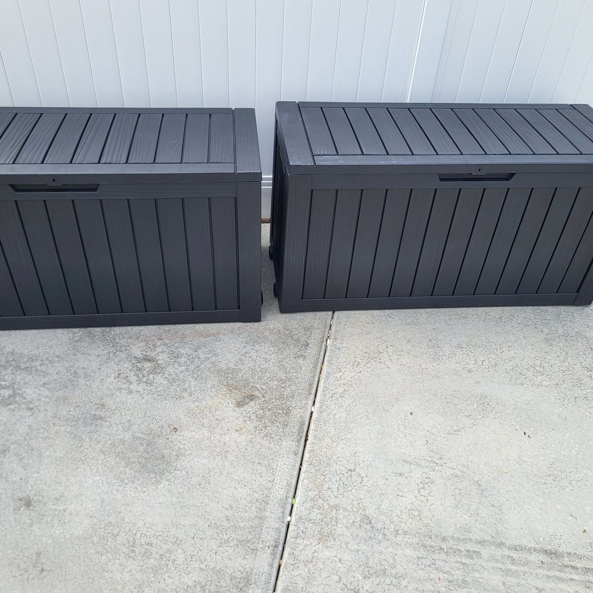 75gal Outdoor Keter Storage Deck Boxes w/Wheels