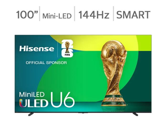 Hisense 100U65QFC 100" 4K Mini-LED Smart 144Hz TV 9510065 #106176