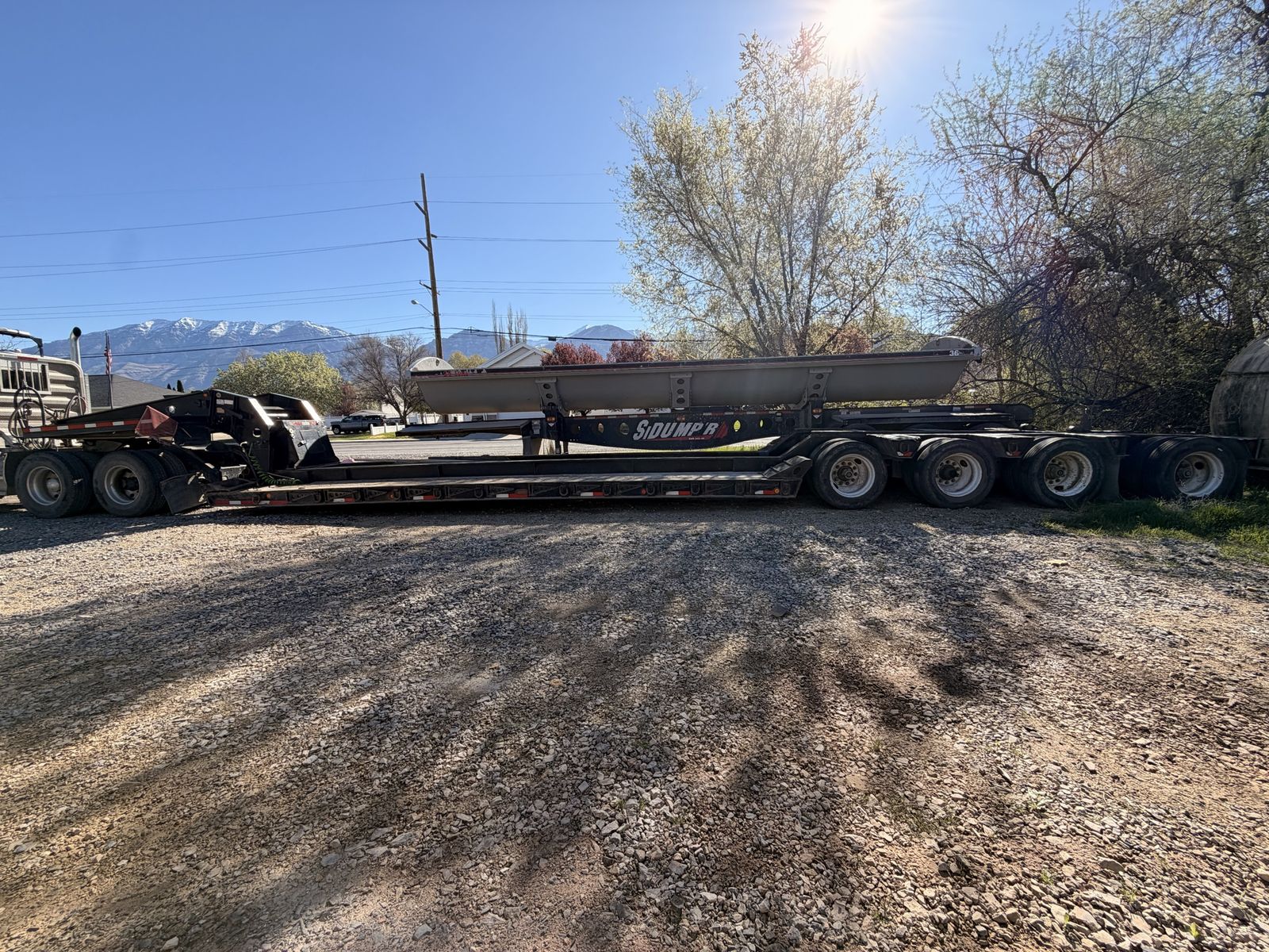 Lowboy Equipment Trailer