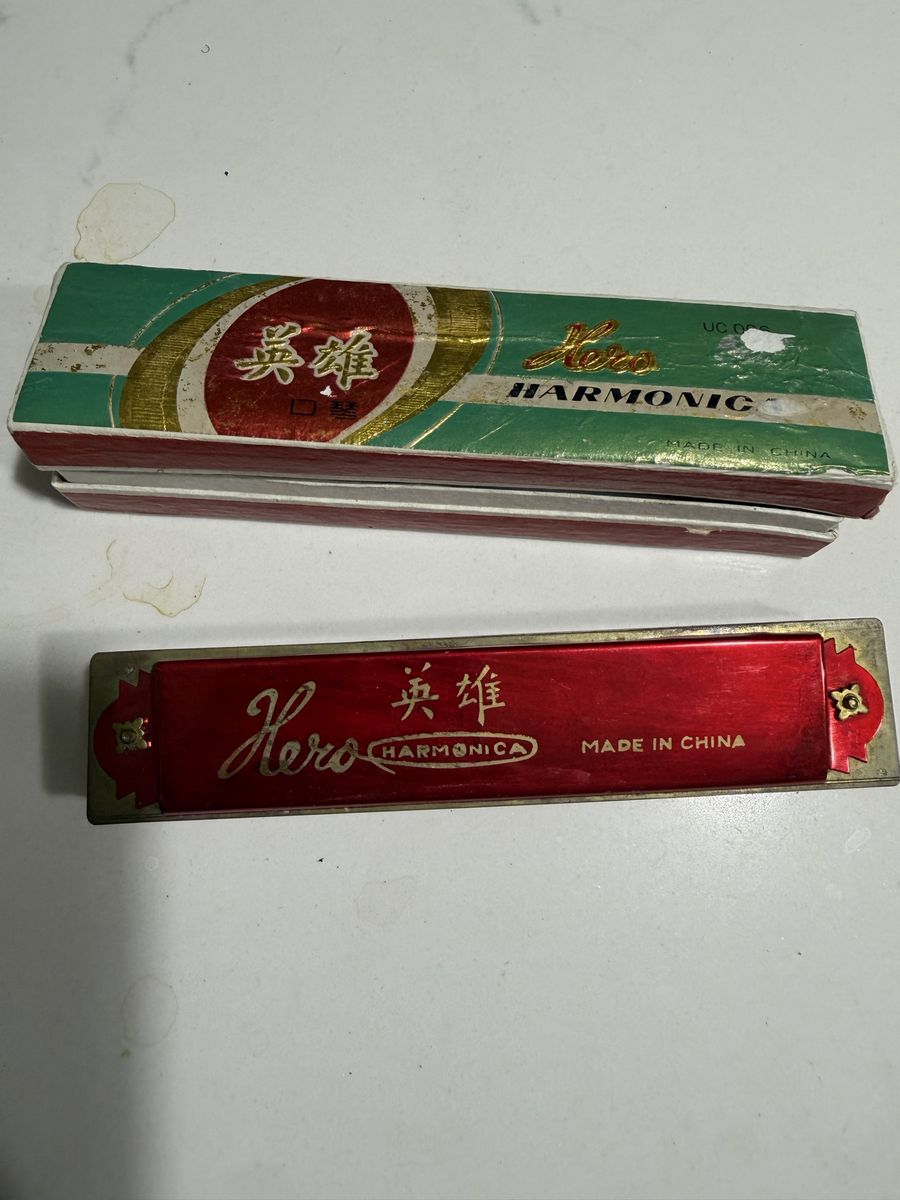 Vintage Hero Harmonica Made in China with Original Box