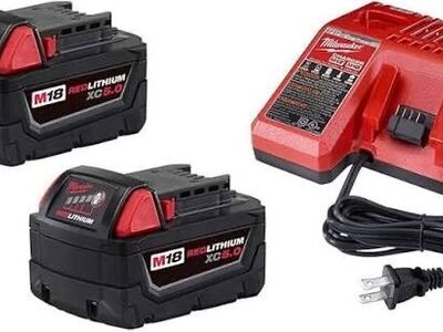 Milwaukee 5.0 Batteries With Charger