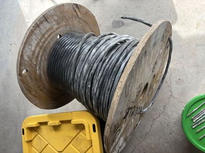 160-170’ of 8/3 Black Stranded CerroMax SLiPWire Copper NM-B Wire