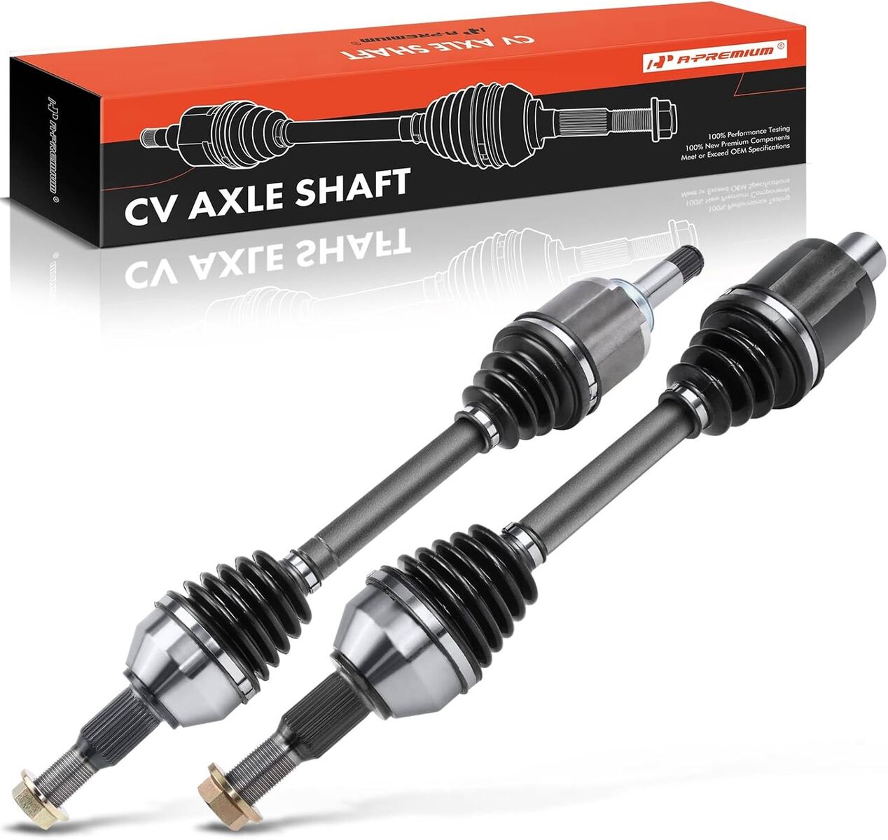 2009-2017 Chevy Traverse, 2007-2017 GMC Acadia, Buick Enclave, Saturn Outlook Front Axle Set