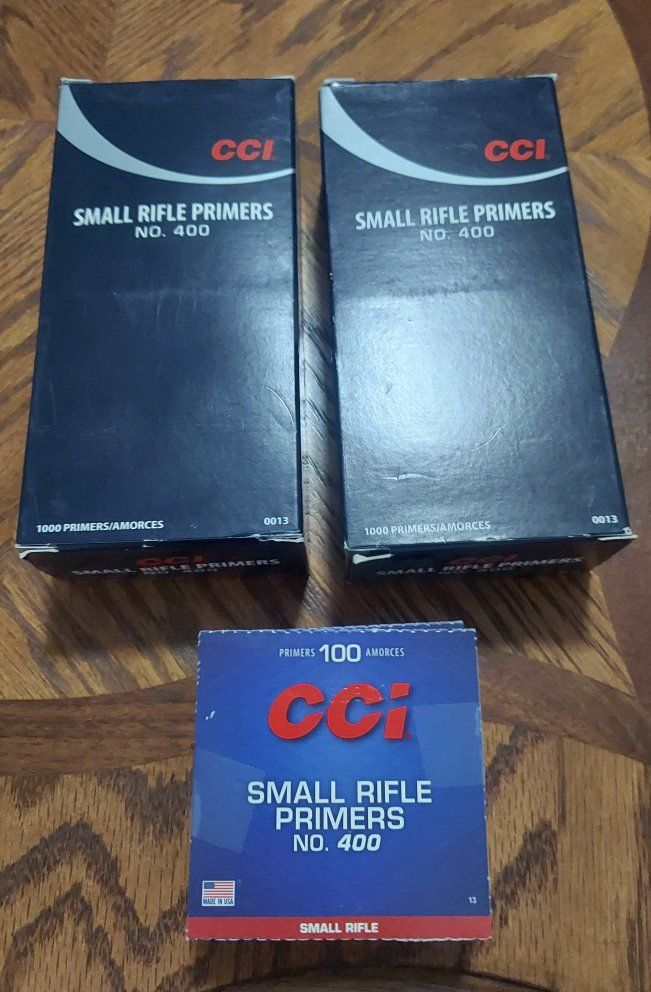 CCI Small Rifle Primers #400 Qty 2400