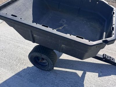 Dump trailer for atv or riding mower