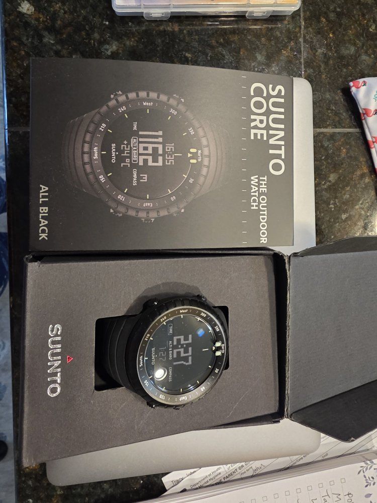 Suunto Core All Black Outdoor Watch with Altimeter, Barometer, & Compass