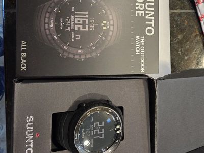 Suunto Core All Black Outdoor Watch with Altimeter, Barometer, & Compass