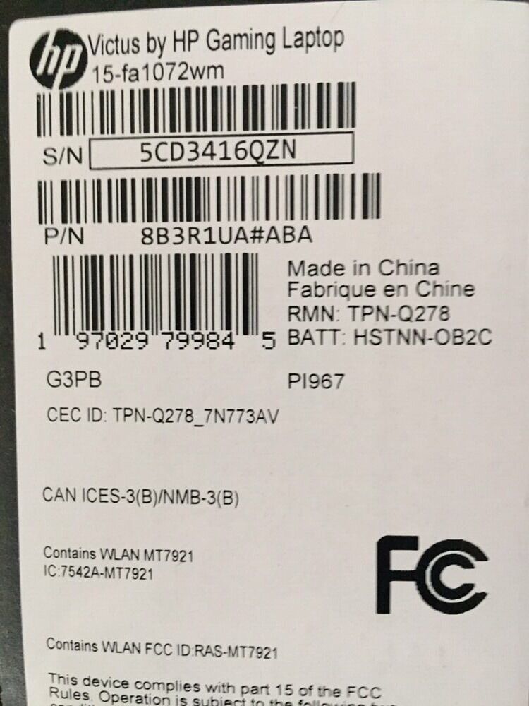 New HP Victus RTX 4060 Laptop