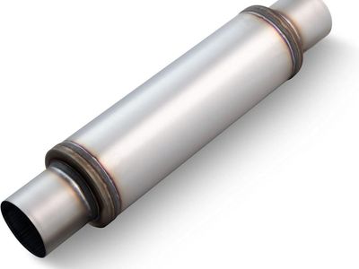 4" Inlet Exhaust Resonator Muffler 30" Length 7" Round