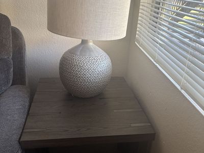 Cairo Gray Ceramic Table Lamp
