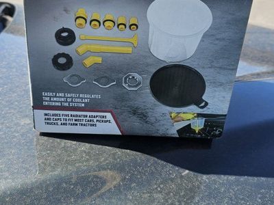 Pittsburgh Spill Free Radiator Funnel Kit - No-Spill Coolant Filler System for Cars, Trucks, and Tractors