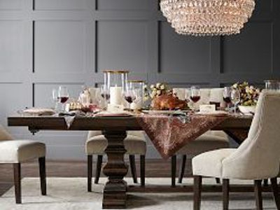 POTTERY BARN Banks Extendable Dining Table (92"-128") in Alfresco Brown