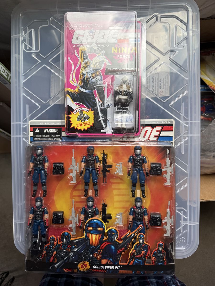 Gi joe storm shadow and pit viper set