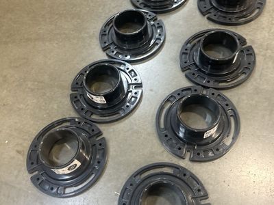 9x Black Plastic Closet Flanges 3" PVC DWV Spigot Fit Toilet Flange Ring (21total)
