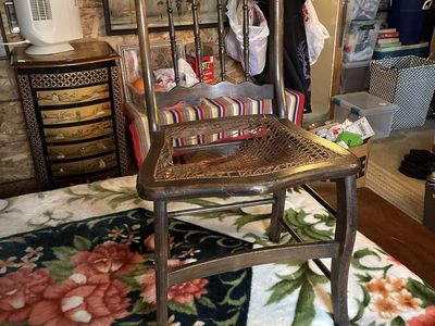 Beautiful antique chair needs new cane