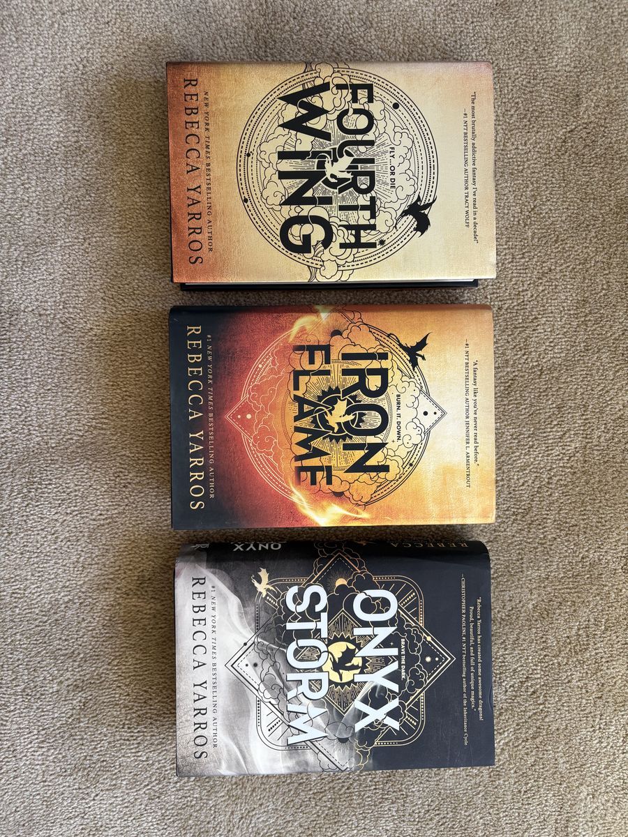 The Empyrean Series Books 1-3, by Rebecca Yarros (hardcovers)
