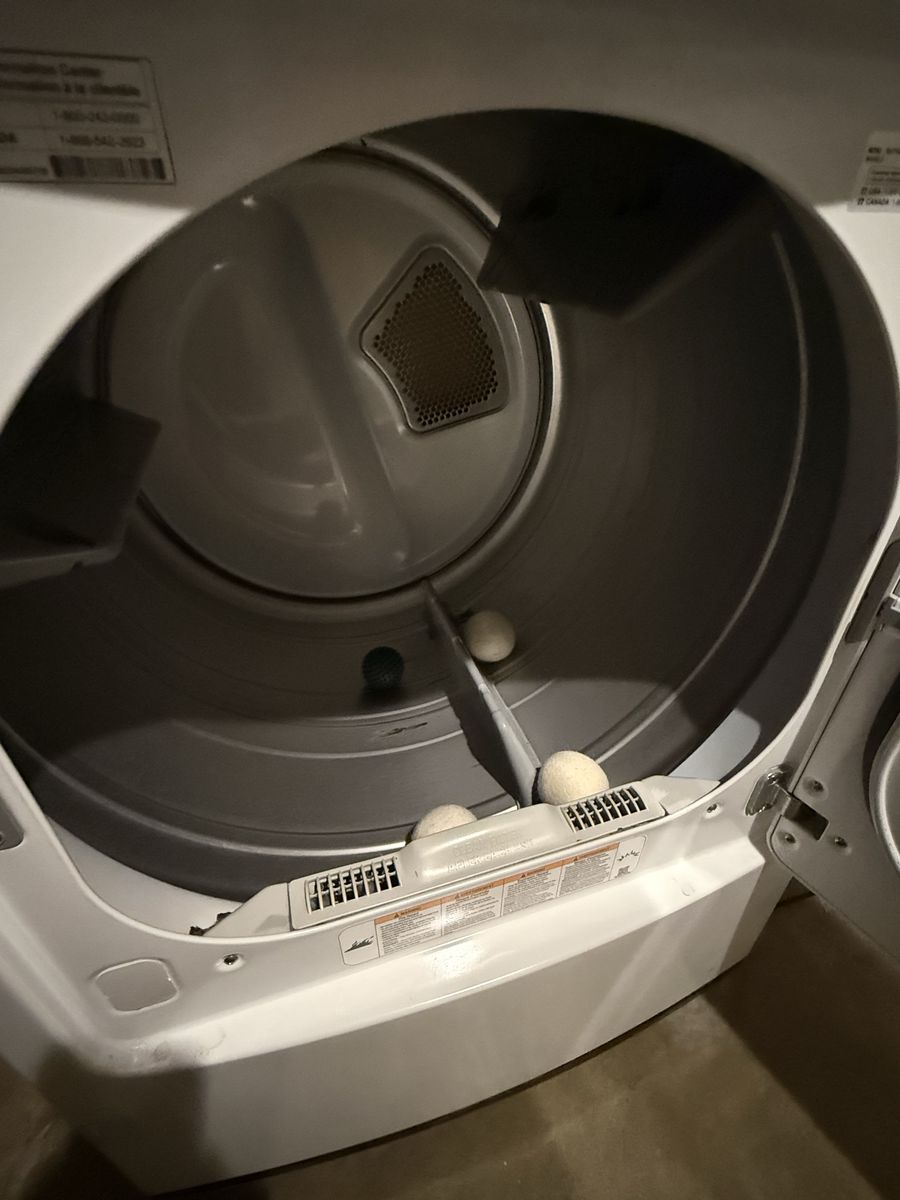 LG Top Load Washer & Sensor Dry Electric Dryer Set - White, Excellent Condition