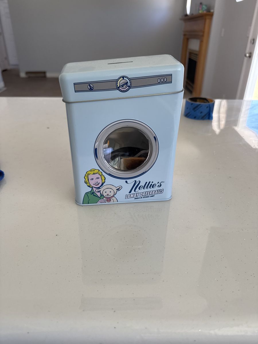 Nellie's Lamby Dryerballs Washing Machine Shaped Coin Bank - Collectible & Decorative