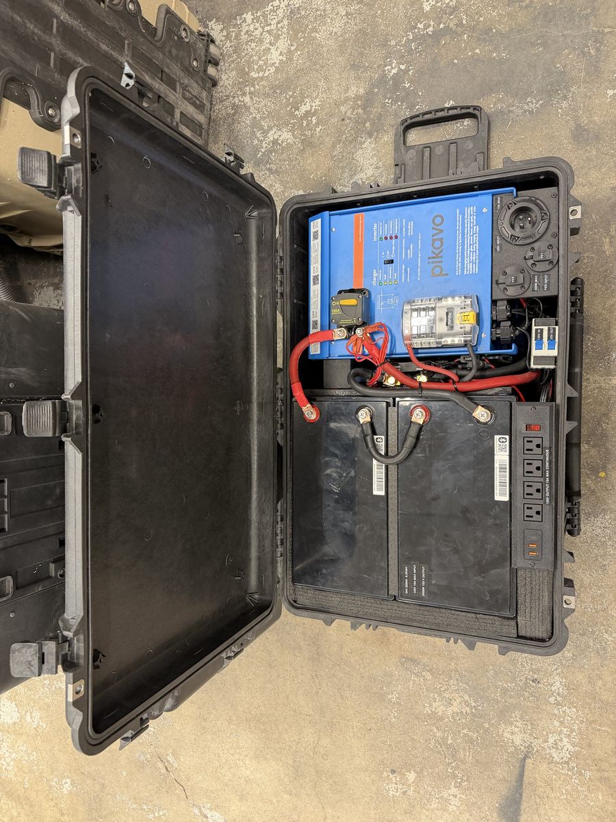 Off Grid power system: Victron components in pelican case