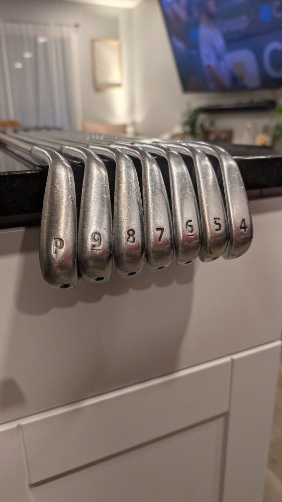 Takomo Iron 101T Golf Clubs 4-PW, KBS Tour 130 X-Stiff Shafts, Lamkin Crossline Grips