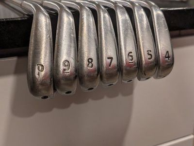 Takomo Iron 101T Golf Clubs 4-PW, KBS Tour 130 X-Stiff Shafts, Lamkin Crossline Grips